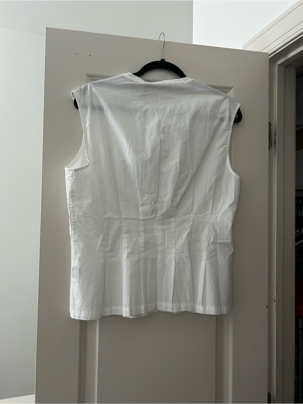 NWT Jenni Kayne Lara Top in White Cotton, size L - Picture 3 of 4